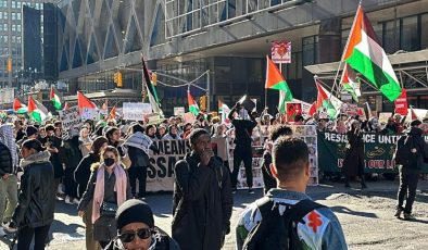 New York’ta Filistin için protesto!
