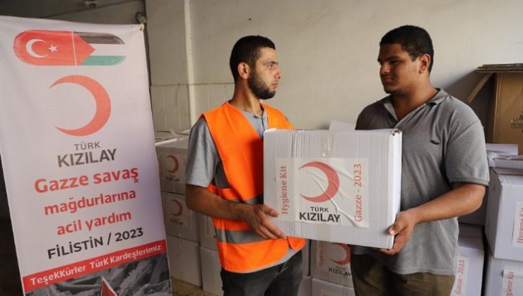 Türkiye yardımları Gazze’de