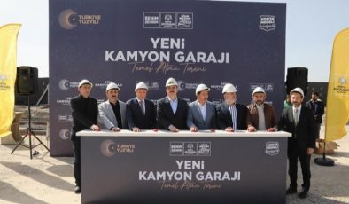 Başkan Altay Yeni Kamyon Garajı’nın temelini attı